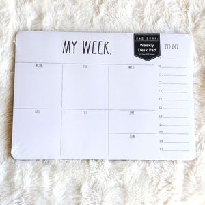Rae Dunn My week Desk pad